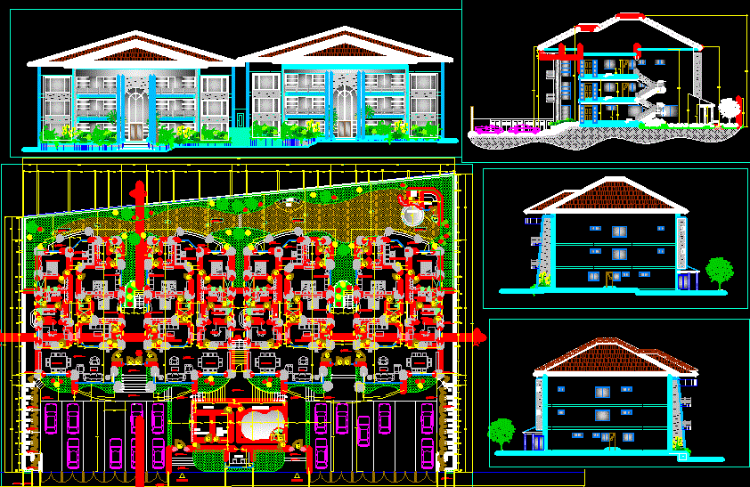 Residential Apartment CAD Drawing Download in 2D DWG Format Now