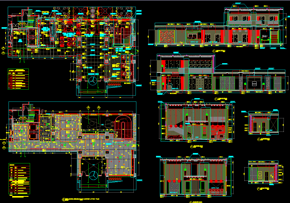Hotel IBIS AutoCAD drawing with complete floor layout and design plan