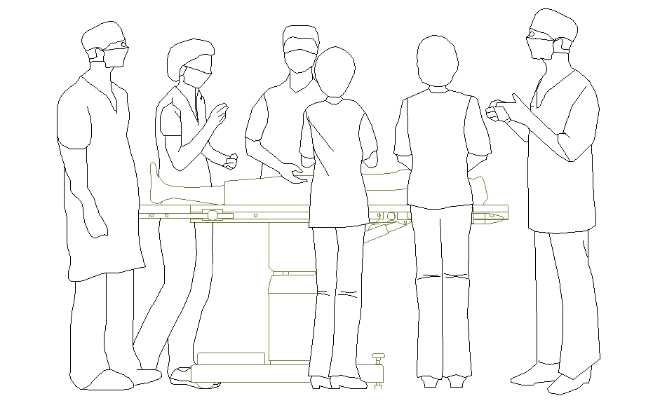 Hospital Operating Theater AutoCAD Design with Equipment Layout
