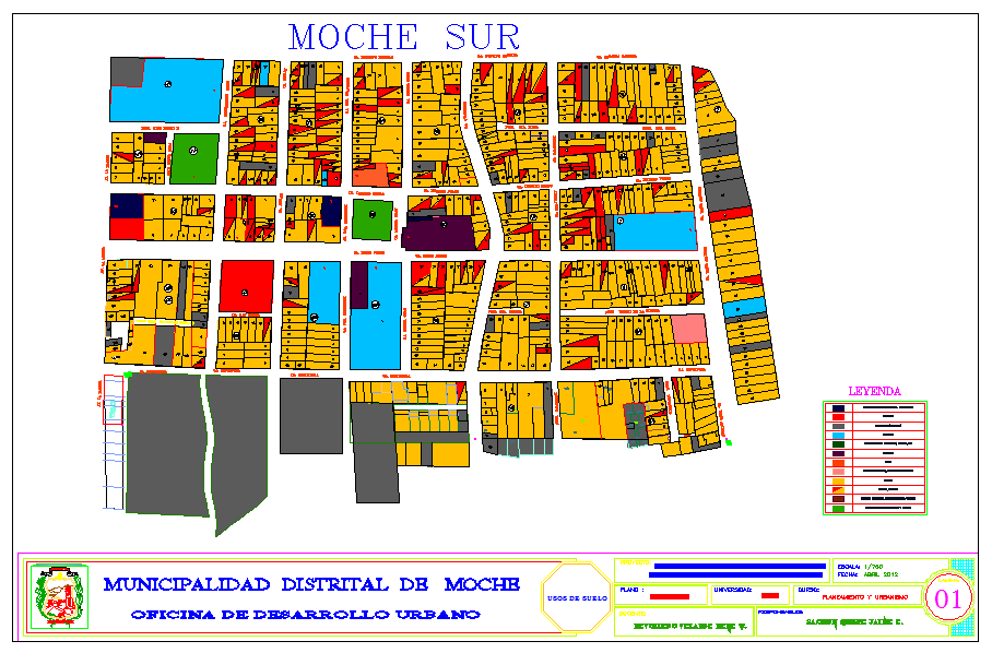 Urban Habilitation AutoCAD DWG with Complete City Layout and Plots