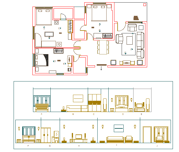 Interior detail for House