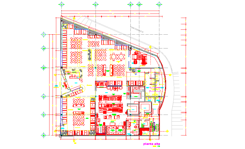 Restaurant Detail File with Seating Layout Kitchens and Service Plan