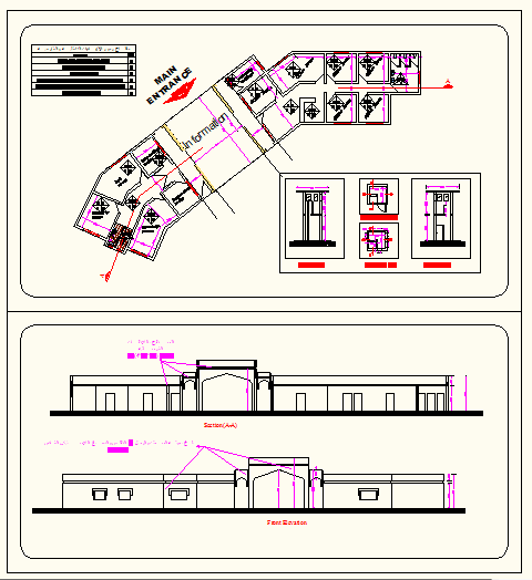  Reception building plan