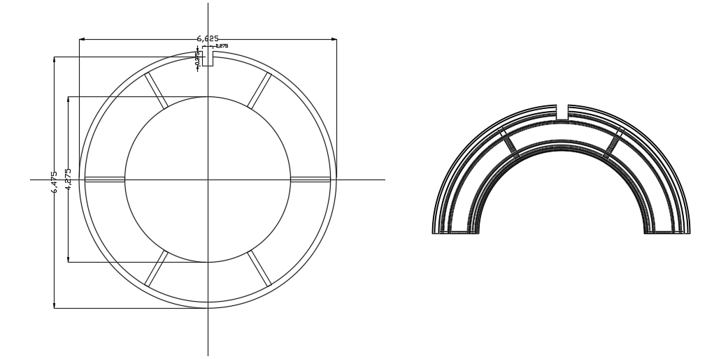 7m diameter of turbo plan is given in this AutoCAD file