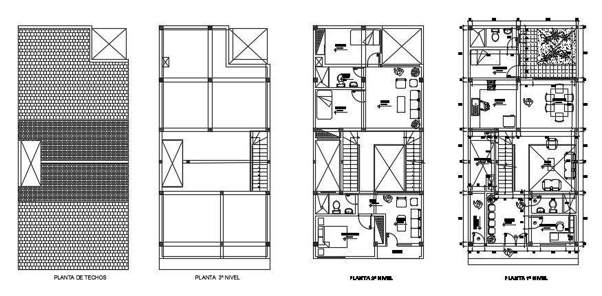 7x15m house plan ground floor and first floor drawing is given