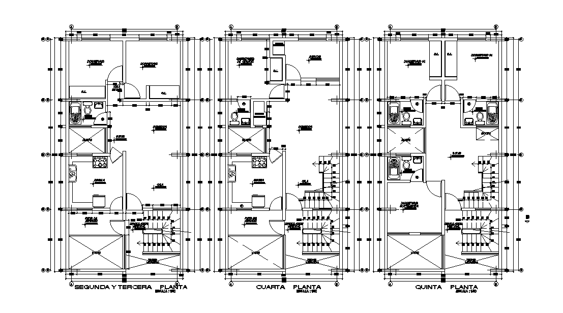 80 Square Meter Architecture House Plan AutoCAD Drawing DWG File