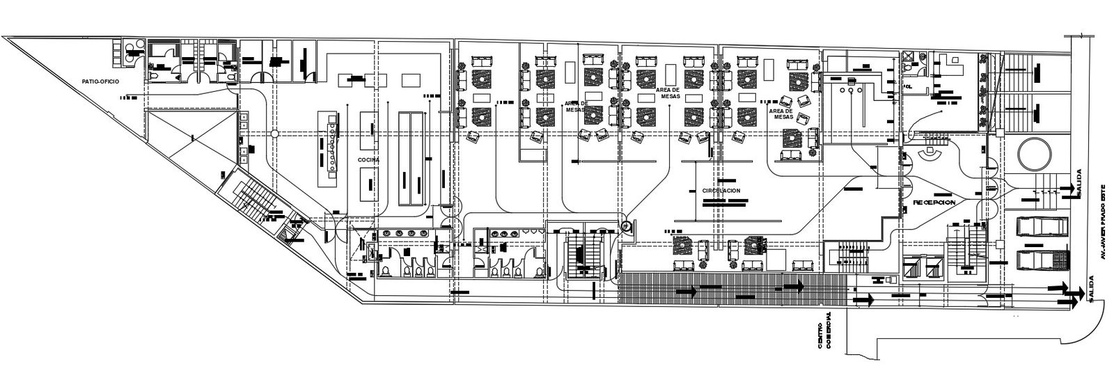 82x20m hotel plan is given in this Autocad drawing file. Download now.