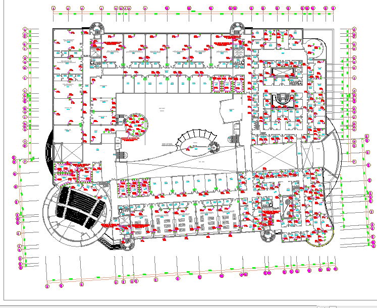 Electrical Layout Floor Plan with Complete Wiring and Lighting
