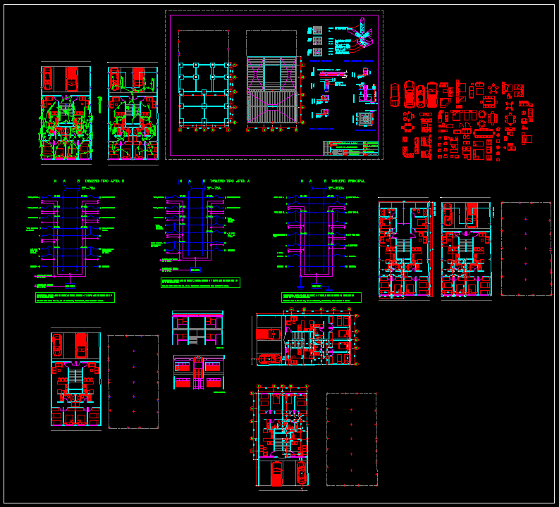 Venezuela Residential House AutoCAD DWG File with Full Layouts