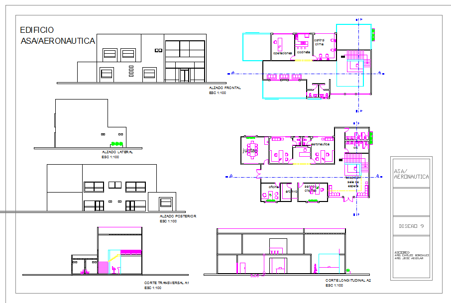 aeronautica building plans DWG