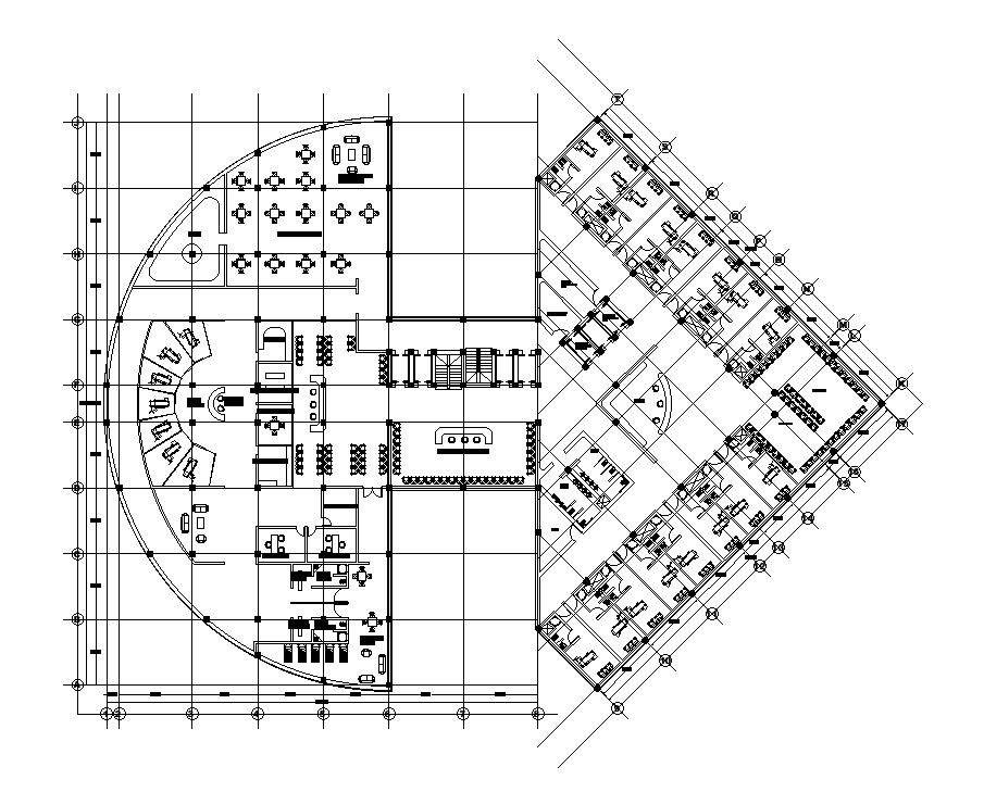 85x59m hospital plan is given in this Autocad drawing file. Download now.