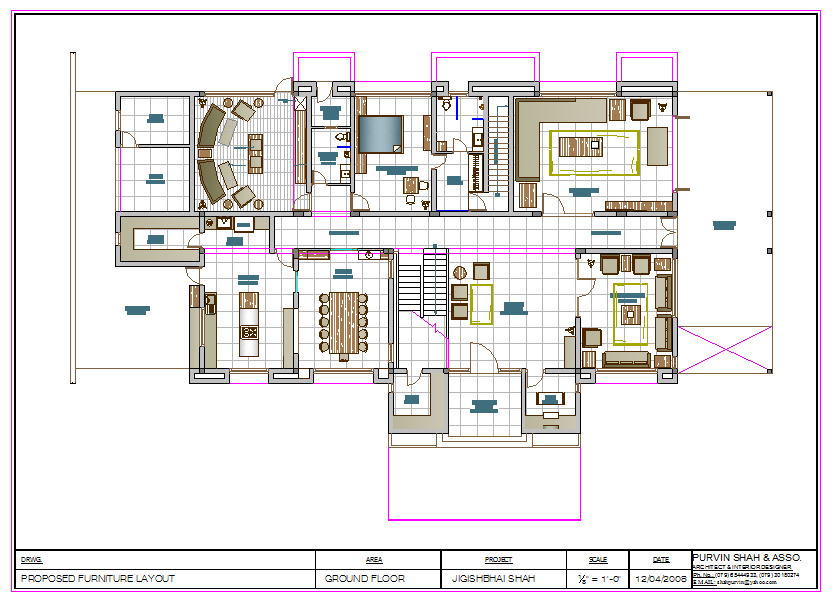 Modern Bungalows Layout with Entrance, Lounge, Dining, Kitchen