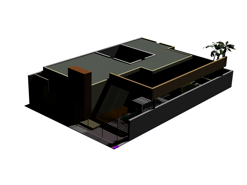 Modern 3D Residential House AutoCAD DWG for Architectural Design
