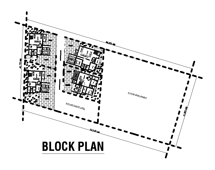 86x41m site layout is given in this Autocad drawing file.Download now.