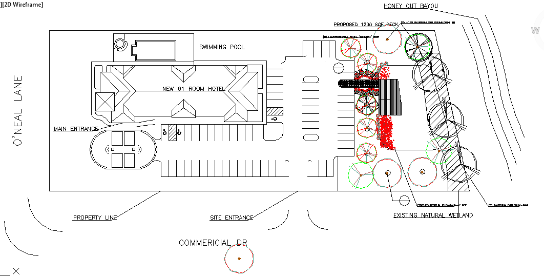 water front hotel lay-out design