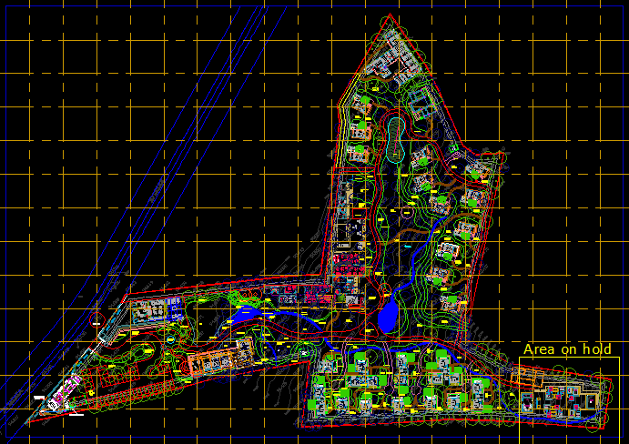 Luxury Hotel Design CAD Drawing with Complete Master Plan Layout