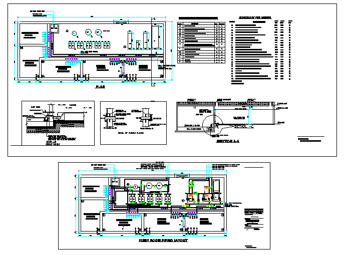 Storage water tank detail