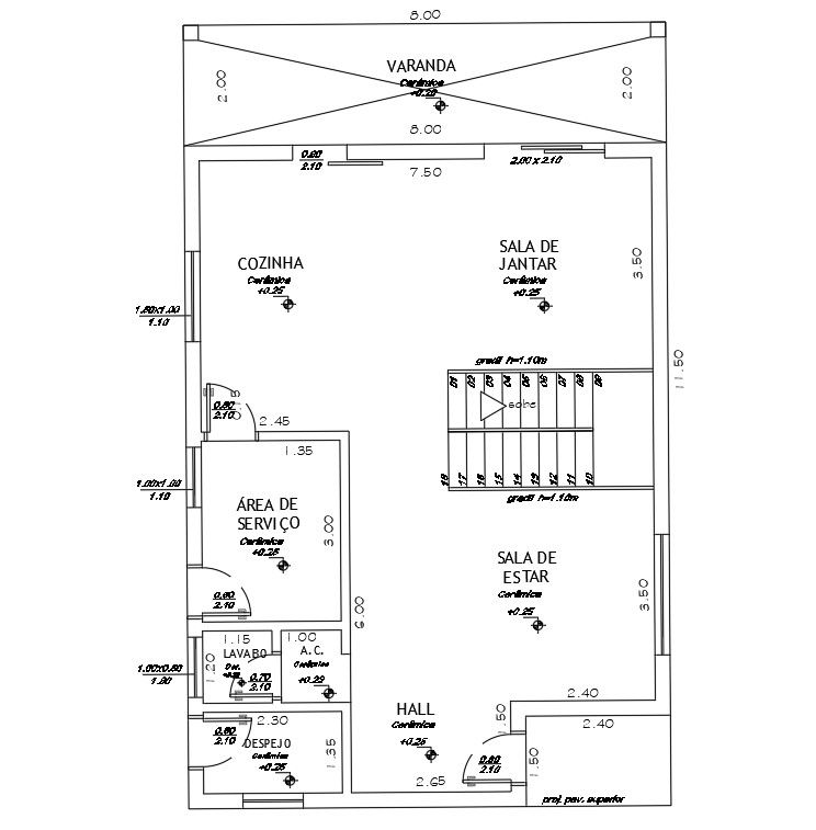 8X12 Meter House Ground Floor Plan Drawing Download DWG File