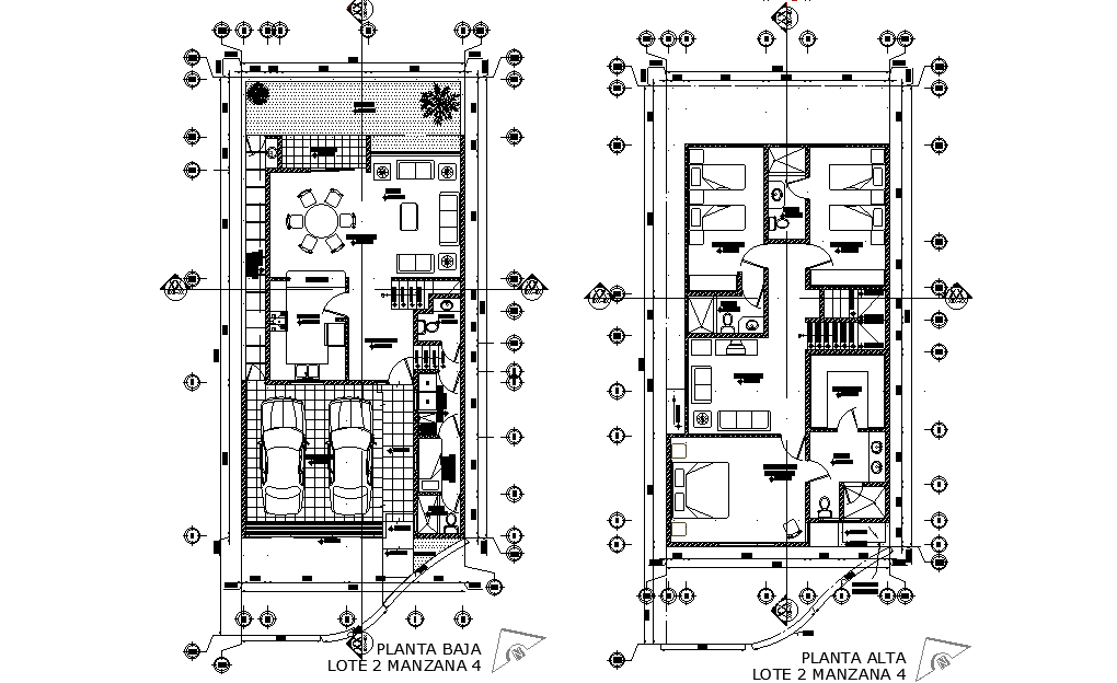 8X20m house plan is given in this 2D Autocad DWG drawing file. Download the 2D Autocad DWG drawing file.
