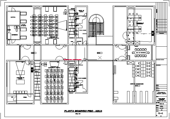 Second floor plan Environmental engineering laboratories design