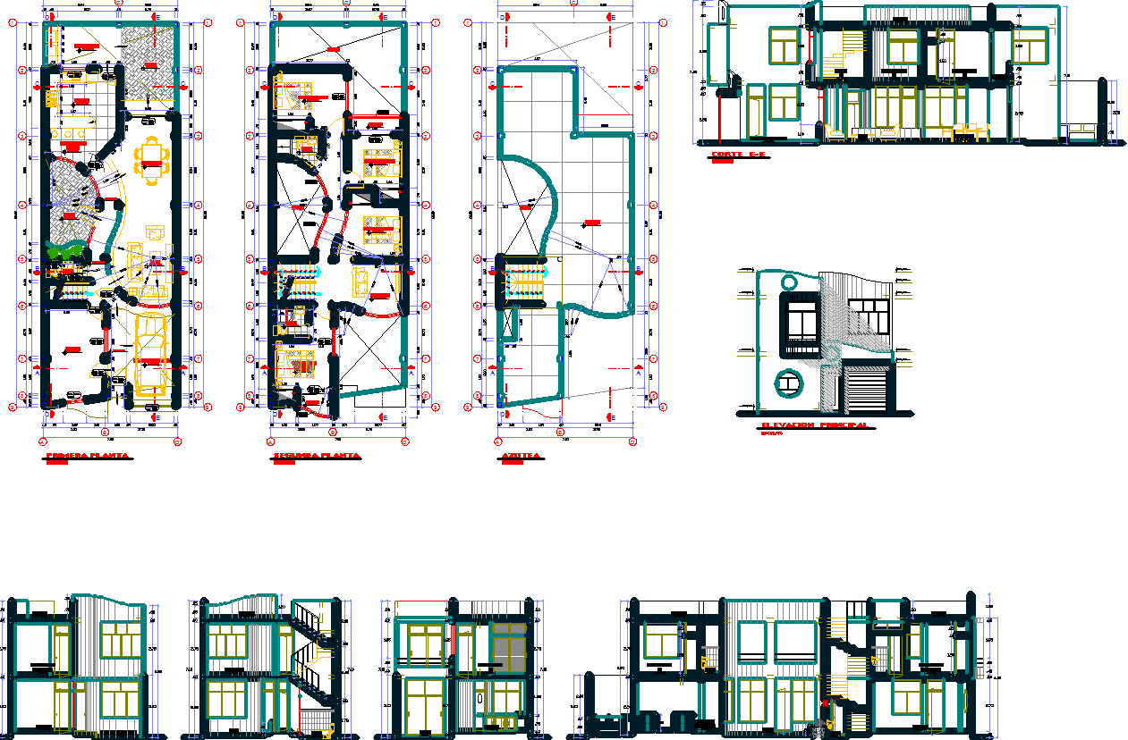 Modern Detached Home Layout with Private Multi Level Floor Plans