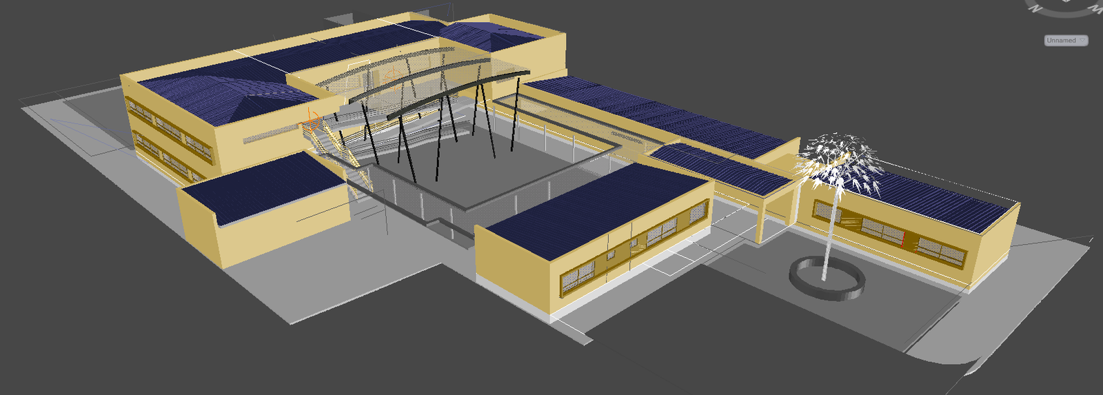 3D House Design DWG with Modern Exterior Layout Architectural Details