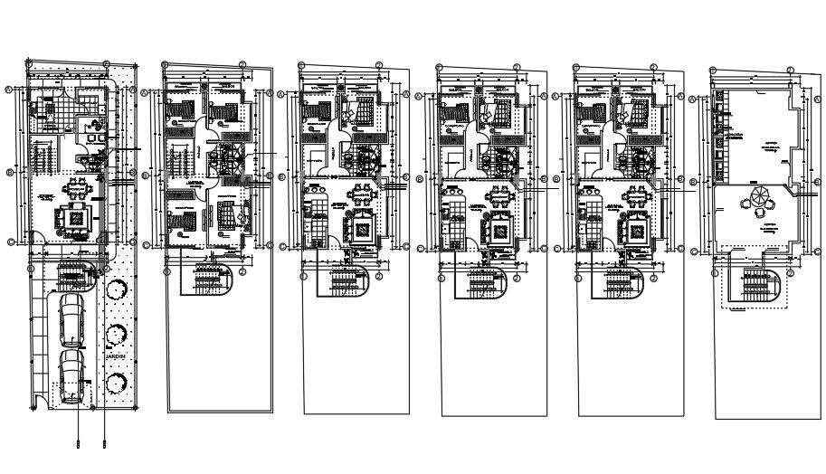 8x10 Meter Apartment Plan AutoCAD Layout File