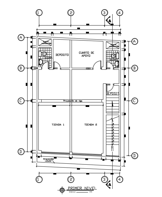 Comprehensive 8x10m House cum Local Shop 2d DWG Plan