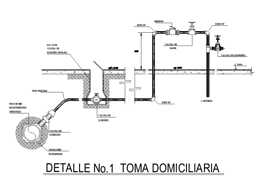 8x10m house plan of pipe connection joint detail drawing is given in this Autocad drawing file. Download the Autocad model.