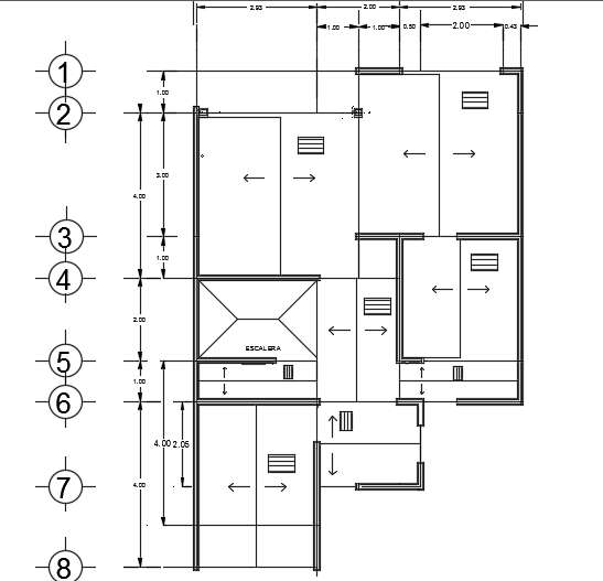8x11m two story ground floor plan cad 2d drawing is given in this file