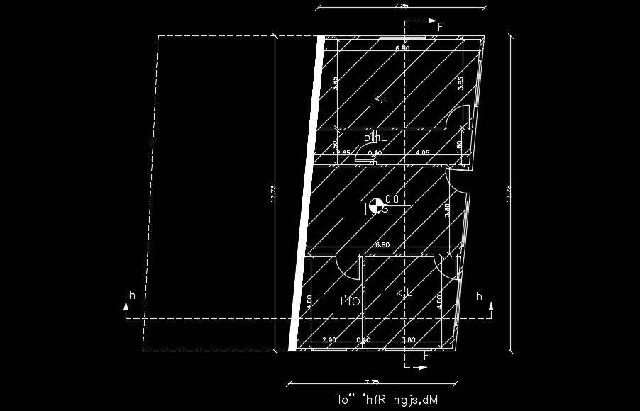 8x14m house plan is given in this AutoCAD drawing model