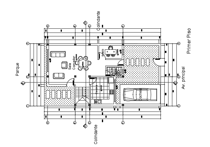 8x15m architecture 3 story ground floor house plan cad drawing