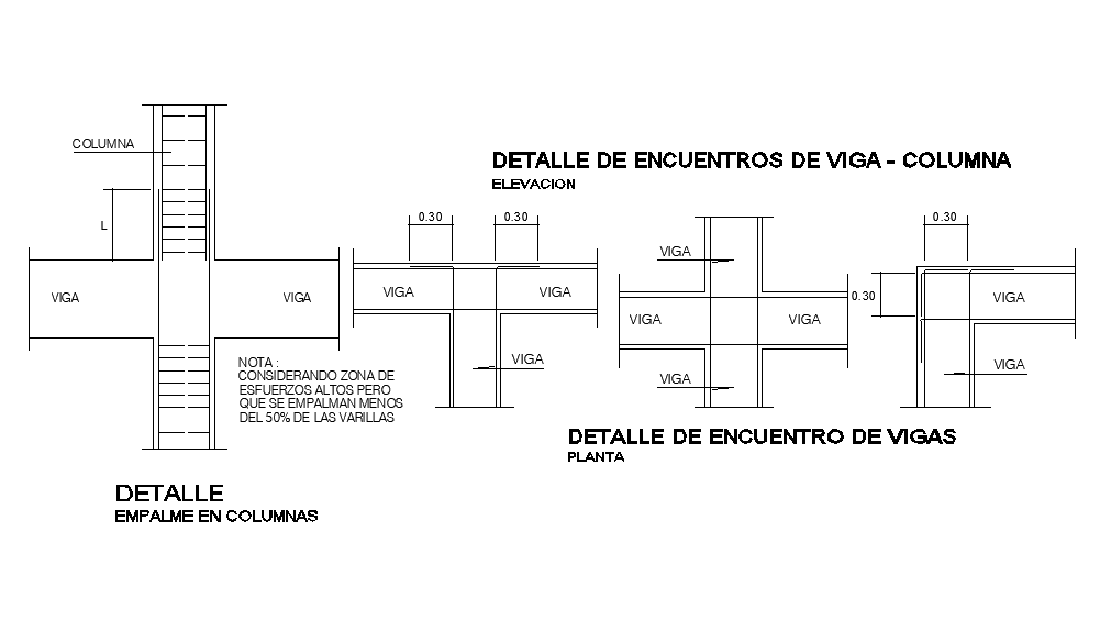 8x19m house plan of column reinforcement detail is given in this Autocad drawing file.