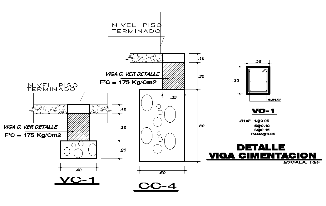 8x19m house plan of concrete detail of column cum wall is given in this Autocad drawing file. Download now.