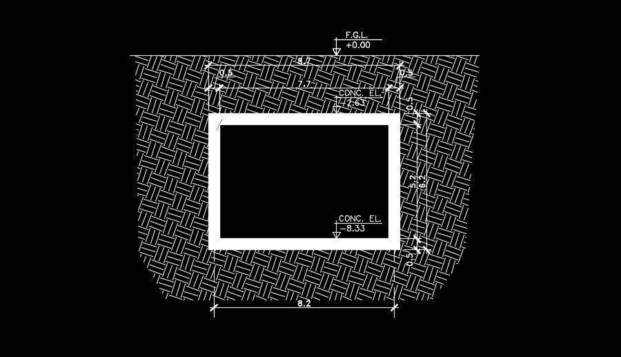8x6m length of the building plan is given in this AutoCAD drawing model