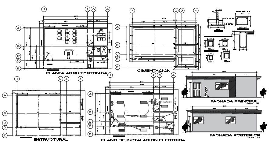 8x9 Meter School Room Plan Layout CAD File