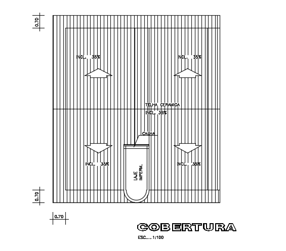 8x9m house plan roof layout AutoCAD drawing is given in this file