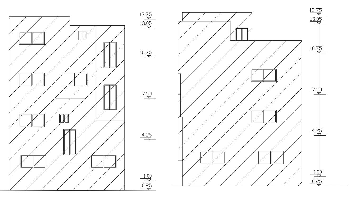 900 Sq Ft House Front And Rear Elevation Design
