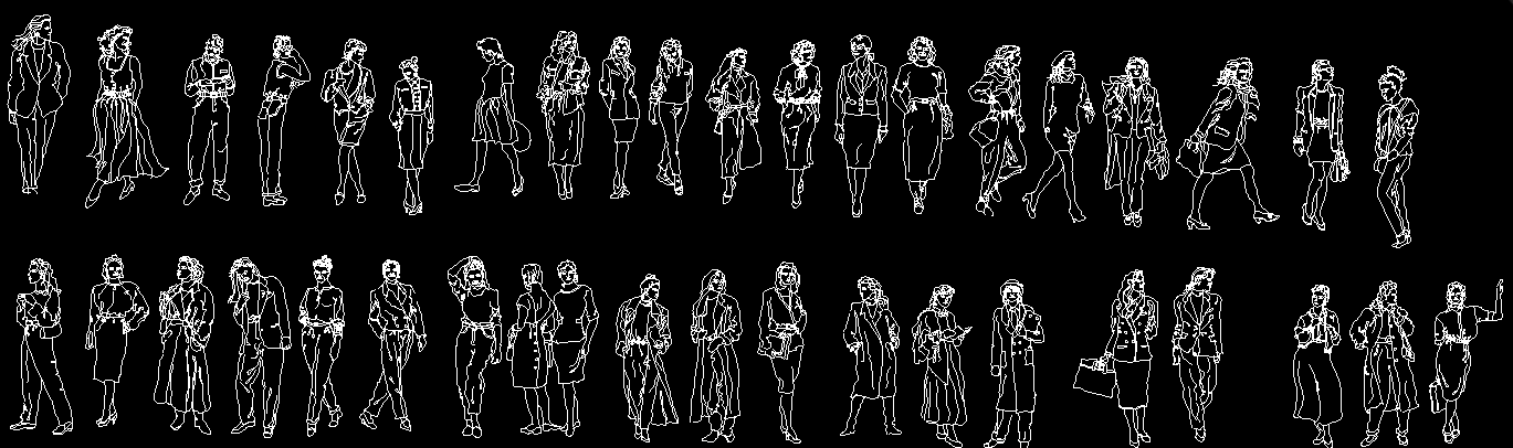 Human Body CAD Drawing AutoCAD File for Anatomy and Design Use