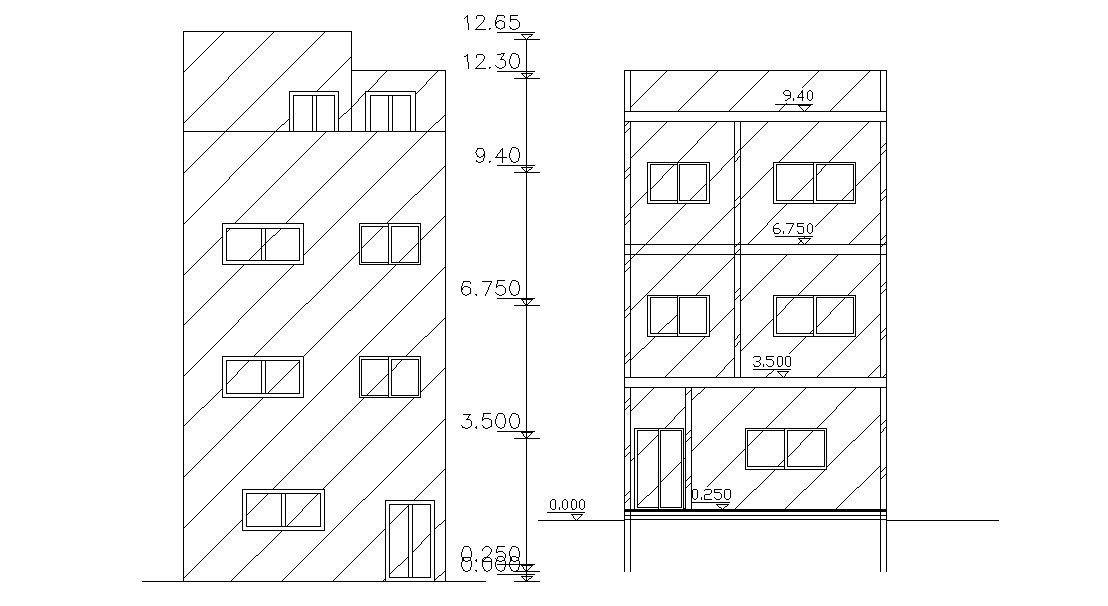 940 Sq Ft House Building Elevation Design