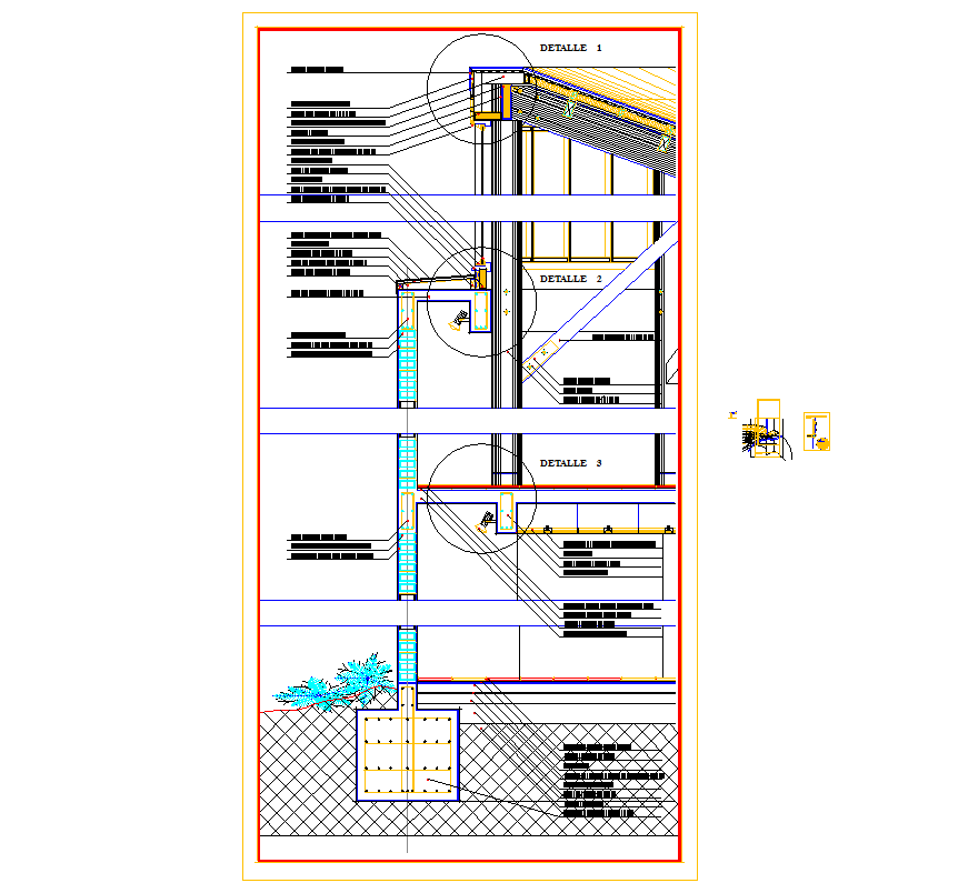 Wooden Structure DWG Showing Beam Joint Details and Section Layout