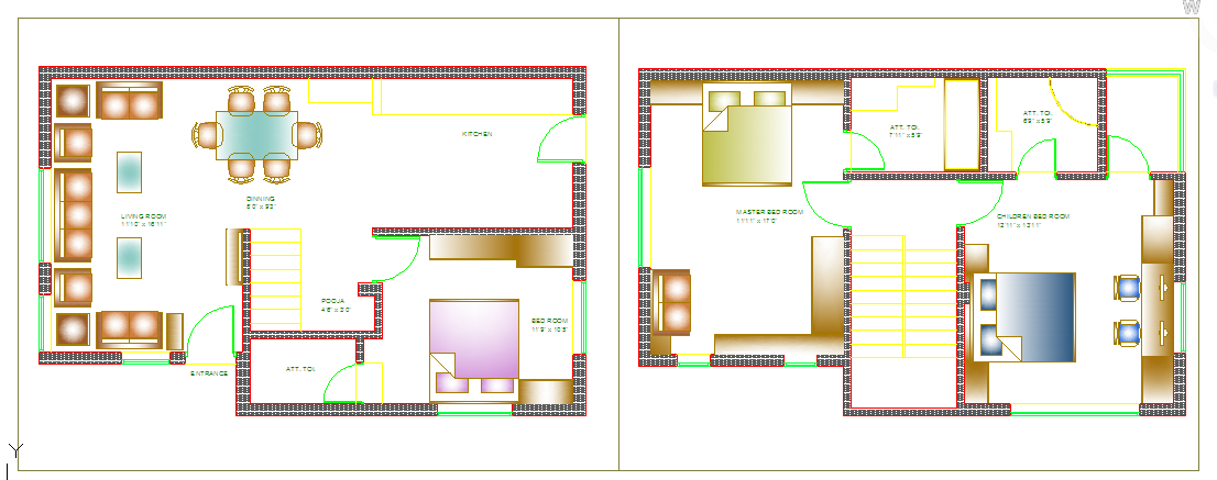 House interior Lay-out
