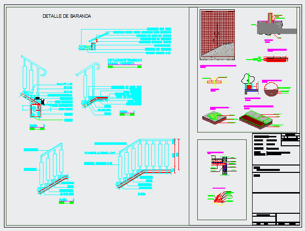Stair detail design drawing