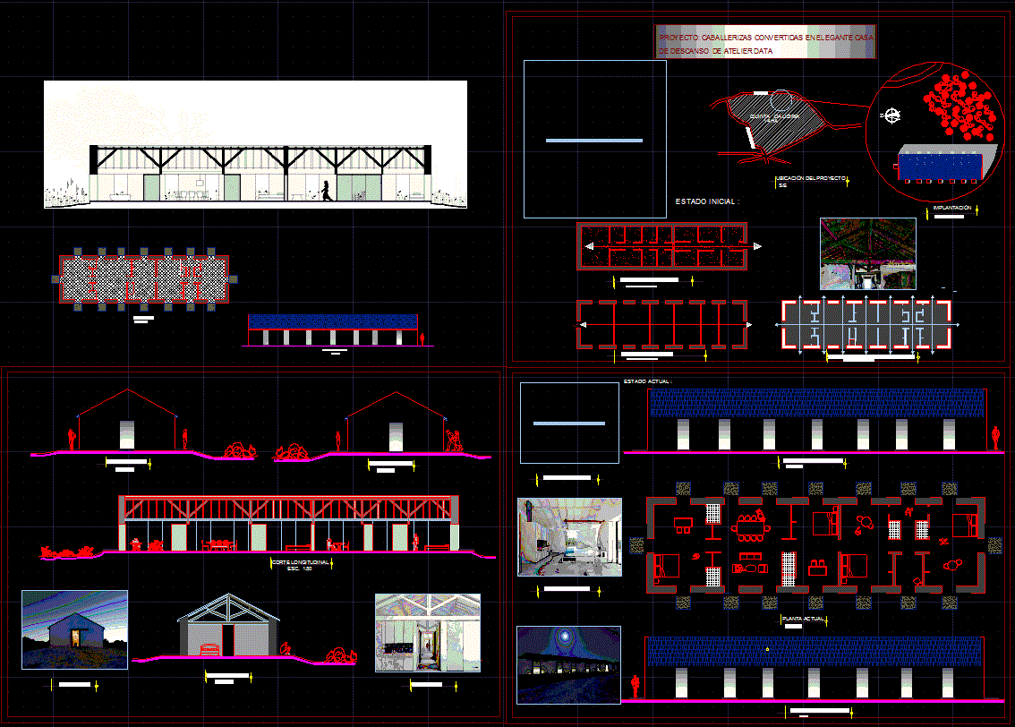 Remodeling House AutoCAD Drawings with Complete Design Layouts