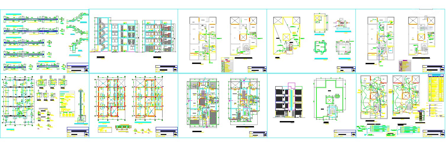 Residential Apartment DWG File with Detailed Floor Plan layout