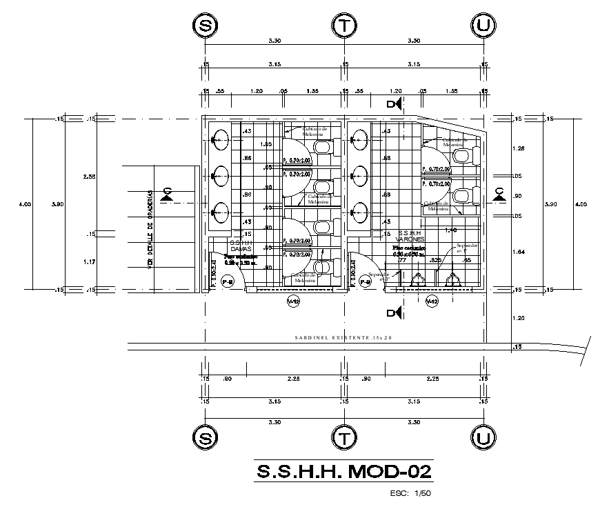 98x10m swimming pool dressing changing room right side toilet plan