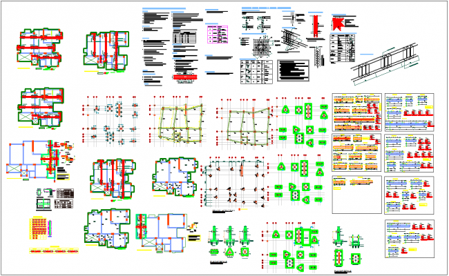 Detailed House Structure Plan with Complete Architectural Elements