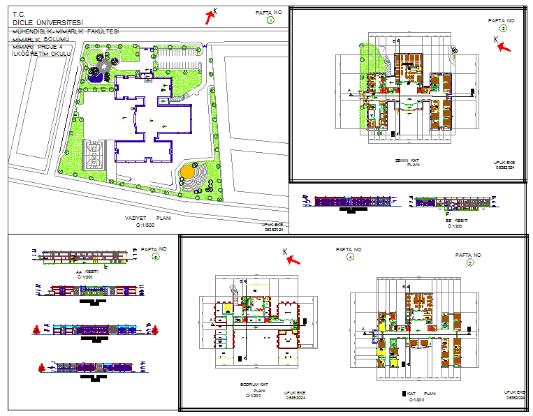 Modern School Design plan