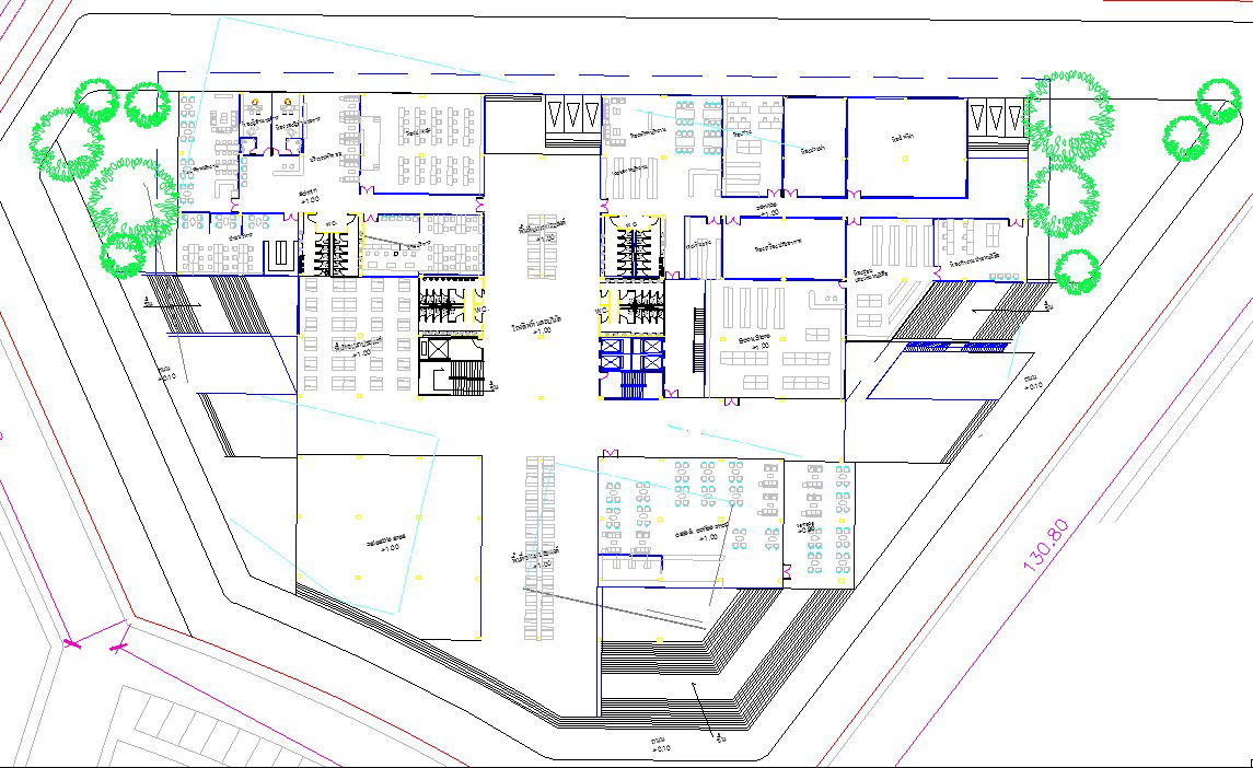 Architectural Library Plan DWG File AutoCAD CAD Drawing for Interiors