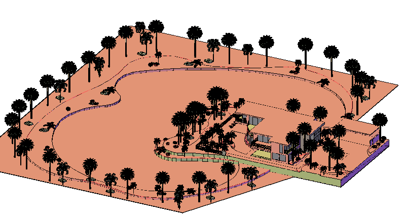 Architectural house design drawing